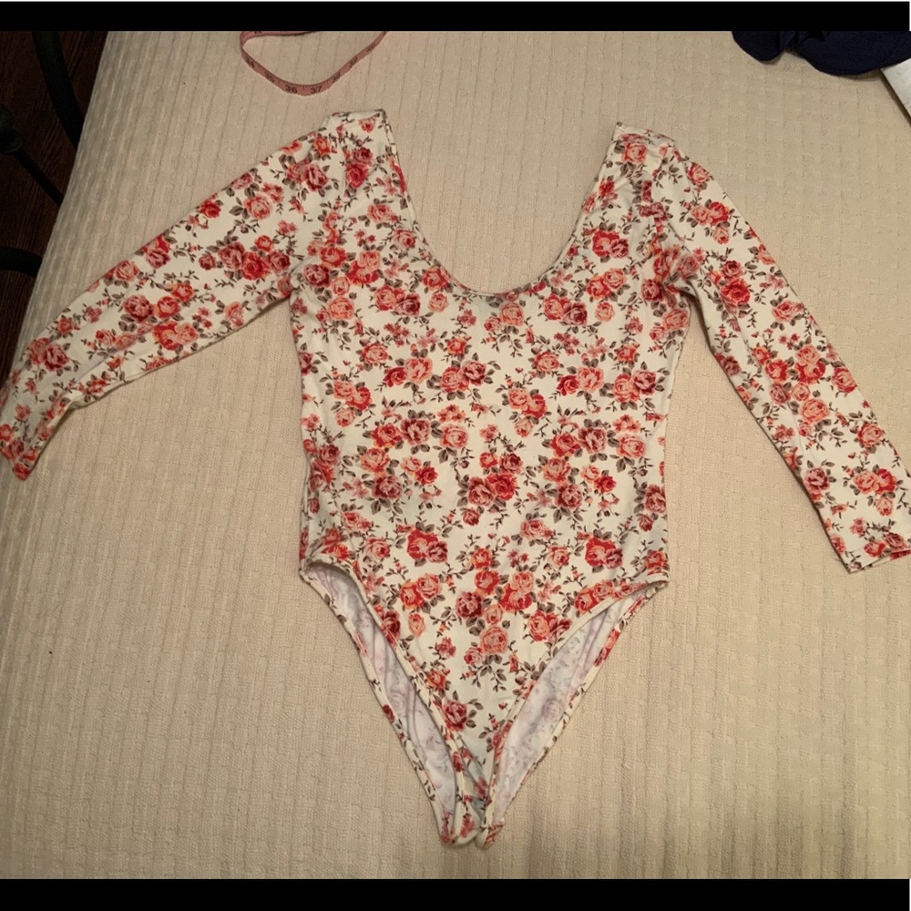 Forever 21 floral bodysuit